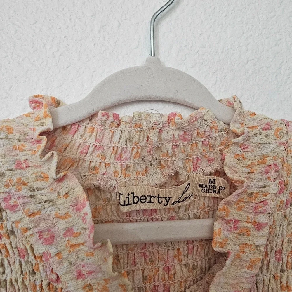 Liberty Love Girls Floral Boho Style Dress Size Medium
